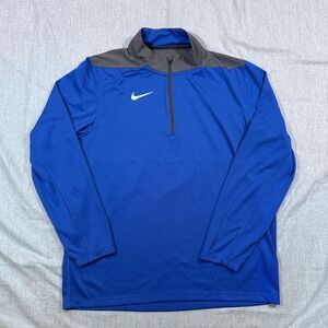 Nike Shirt Mens Medium 1/4 Zip Pullover Training Top Long Sleeve Logo DH3410-480